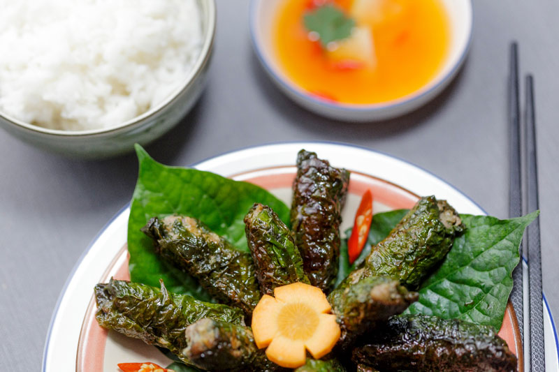 Plat de boulettes de porc traiteur vietnamien à Paris